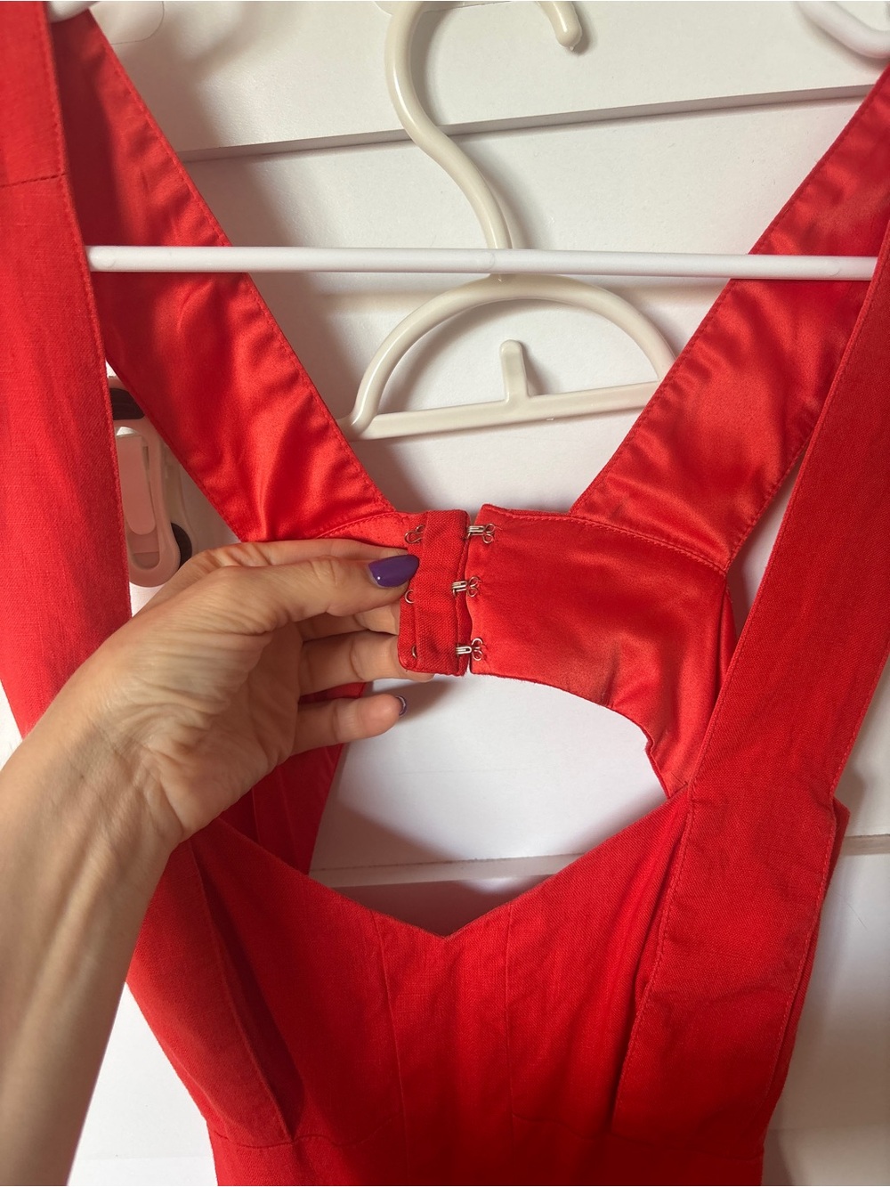 Marciano Red Sleeveless Fit & Flare Dress with Bow Details - Picture 5 of 8